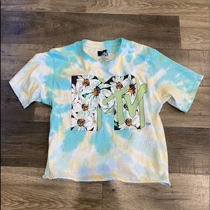Tie dye mtv tshirt